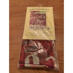 Evergreen Decorative Outdoor Wine Flag Let’s Wine Together 29"x43" Suede
